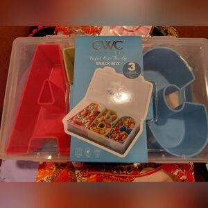 CWC Portable Snack Box - Red, Green, Blue